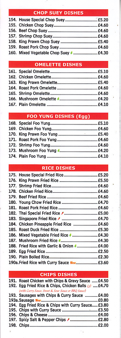 China Palace menu Cwmbran