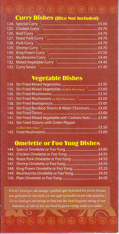 Kok's Wok chinese takeaway menu Newport