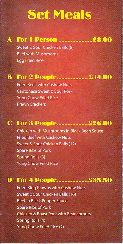 Kok's Wok chinese takeaway menu Newport